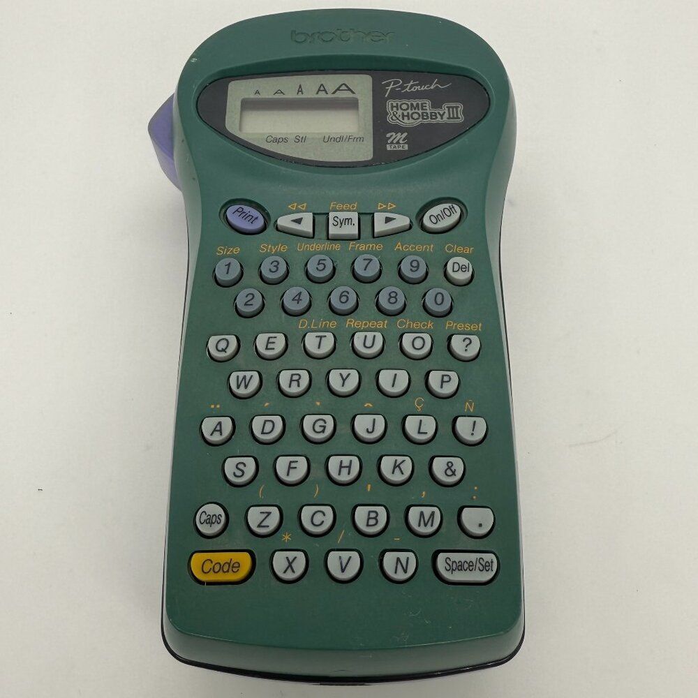 Brother Model PT-85 P-Touch Home & Hobby III M Tape Label Printer Handheld Maker